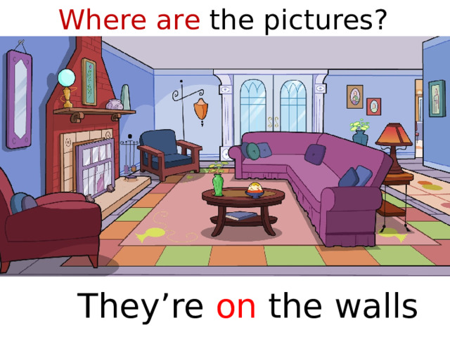 Where are the pictures?  They’re on the walls  