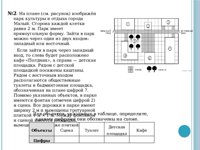 Определите по описанию объекта