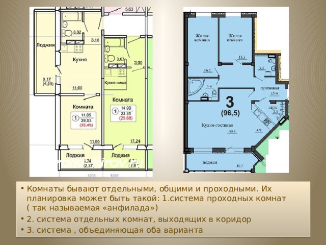 Система проходных комнат