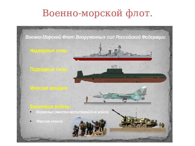 Военно-морской флот.   
