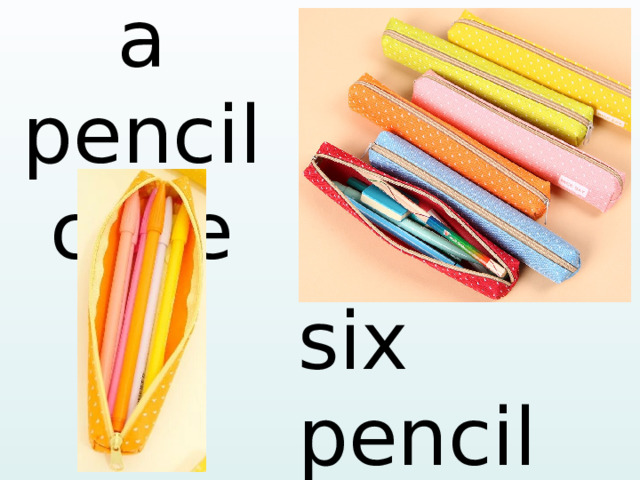 a pencil case six pencil  case s  