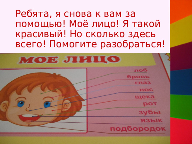 Ребята, я снова к вам за помощью! Моё лицо! Я такой красивый! Но сколько здесь всего! Помогите разобраться! 
