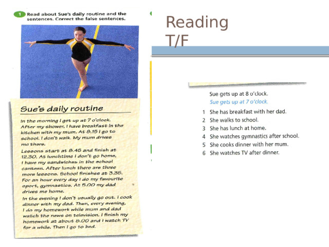 Reading  T/F 