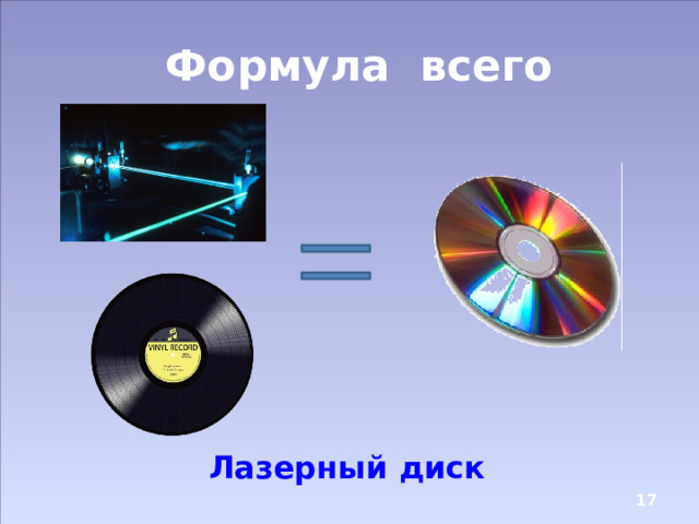 Формула всего Лазерный диск  