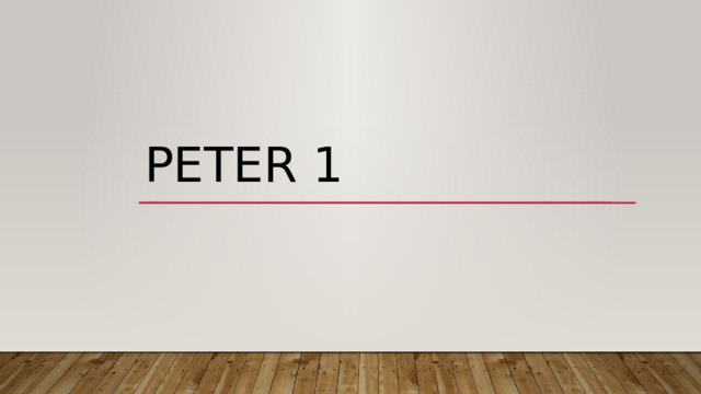 Peter 1 