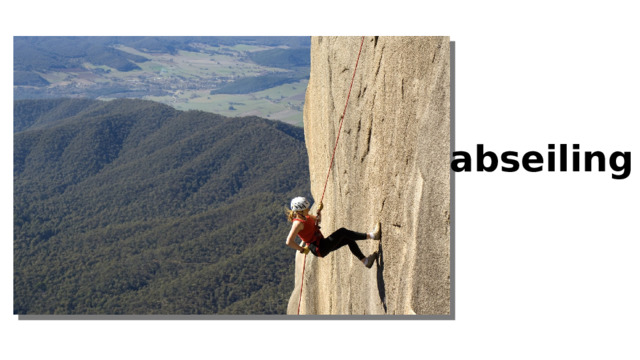 abseiling 