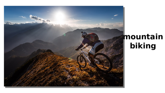 mountain biking 