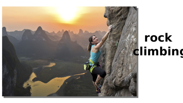 rock climbing 