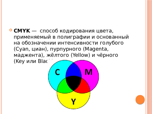 Конспект кодирование цвета