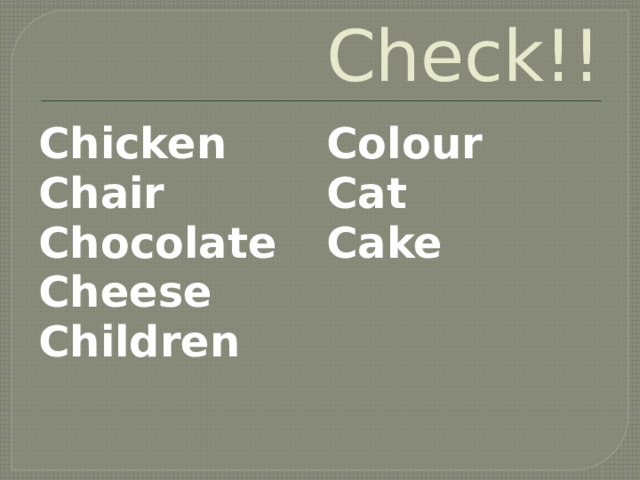 Check!! Chicken Chair Colour Cat Chocolate Cheese Cake  Children 