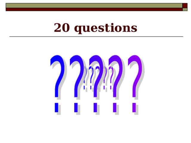 20 questions 