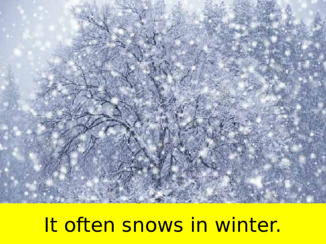 It often snows in winter. 