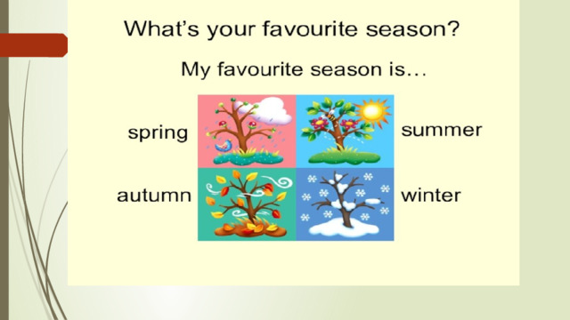 What IS YOUR FAVOURITE SEASON?   