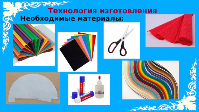 Технология изготовления Необходимые материалы: 