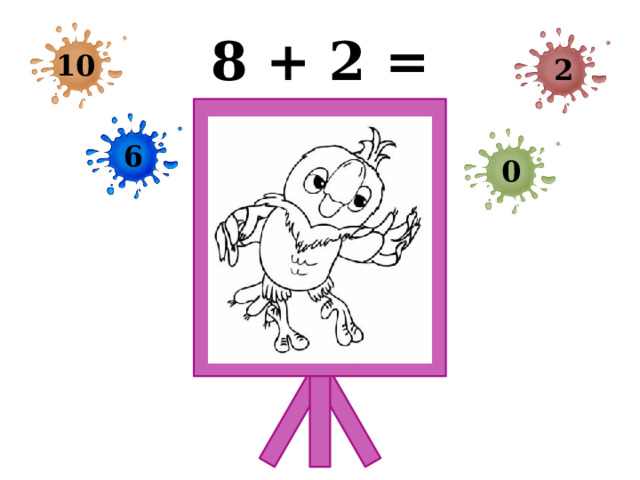 8 + 2 = 10 2 6 0 
