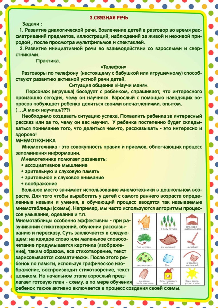Проект речевое развитие детей дошкольного возраста Консультация для родителей "Развитие речи 3-4 лет"