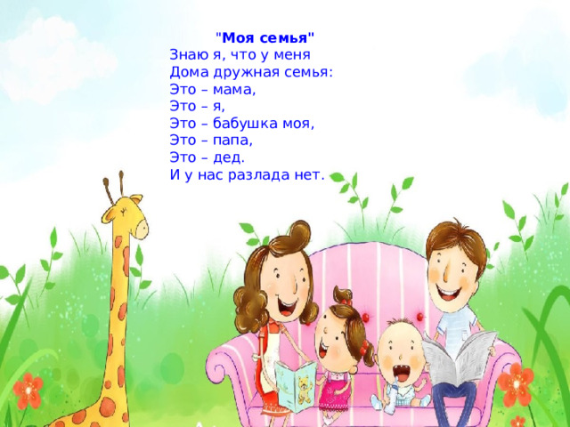 Картотека пальчиковых игр . Тема " Моя семья"