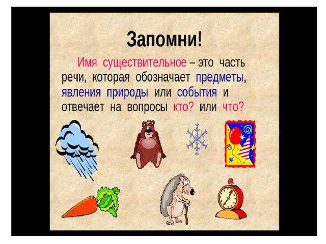 Имя существительное 