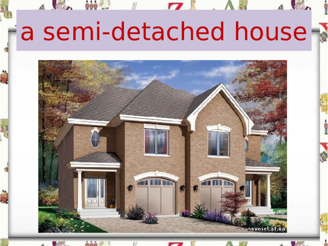 a semi-detached house 