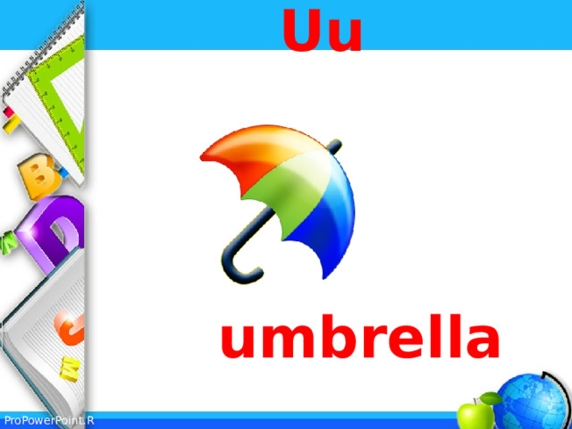 Uu     umbrella 