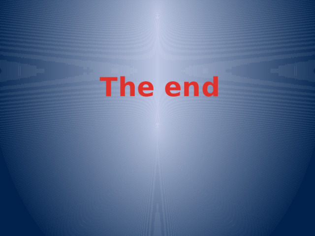 The end 