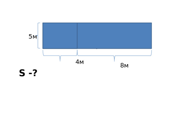  5м  4м  S -?   8м 