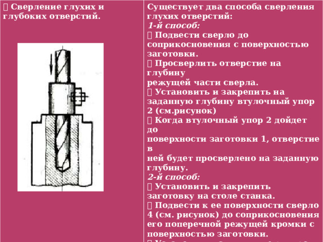 Презентация - Сверление, зенкование