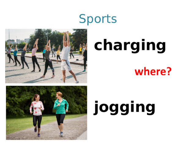 Sports charging   jogging 