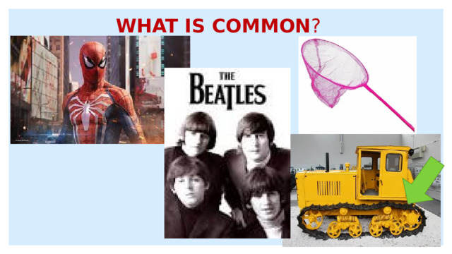 WHAT IS COMMON ? 