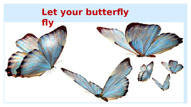 Let your butterfly fly 