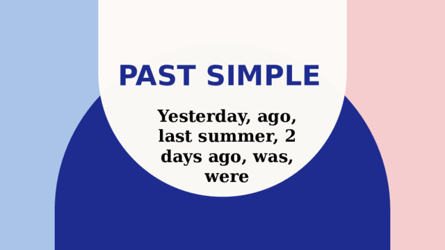 Past simple Yesterday, ago, last summer, 2 days ago, was, were 