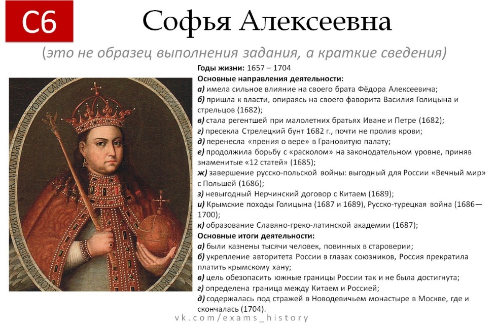 Карточки правителей России 17 века