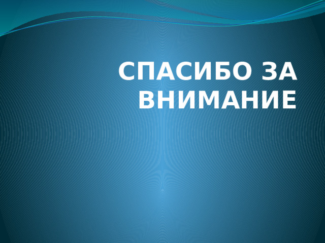 СПАСИБО ЗА ВНИМАНИЕ 