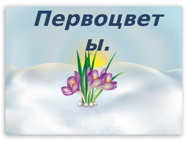 Первоцветы. 