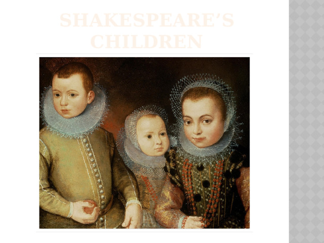 Shakespeare’s children 