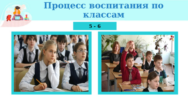 Процесс воспитания по классам 5 - 6 