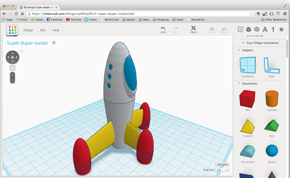 Компоненты среды моделирования электронных схем tinkercad Проект: "Профессия будущего - 3D проектировщик" для детей старшего дошкольного в