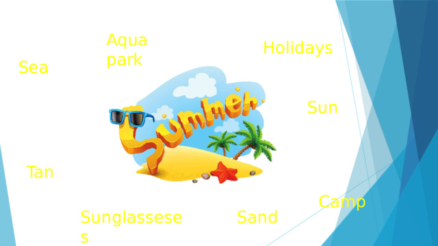Aqua park Holidays Sea Sun Tan Camp Sand Sunglasseses 