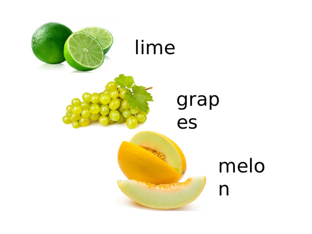 lime grapes melon 