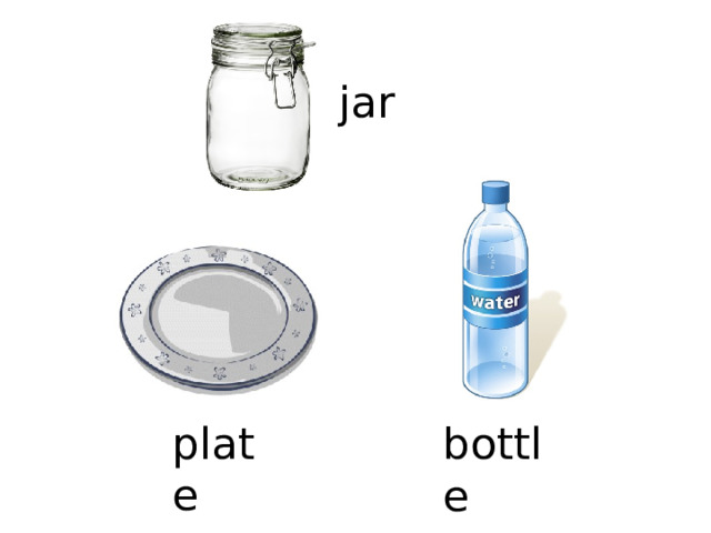 jar plate bottle 