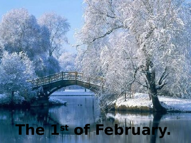 The 1 st of February. 