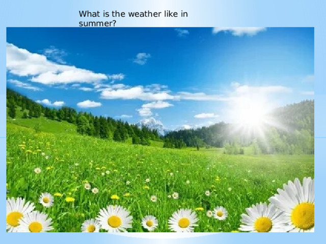What is the weather like in summer? 