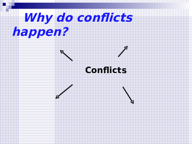  Why do conflicts happen?  Conflicts 