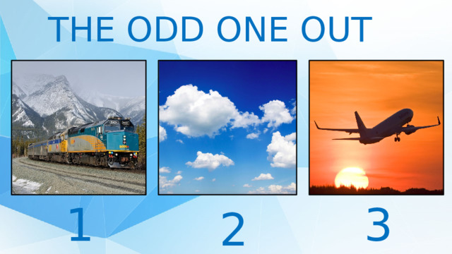 THE ODD ONE OUT 1 3 2 