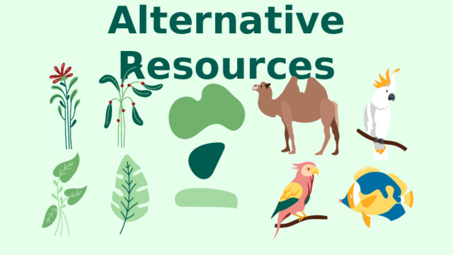 Alternative Resources 