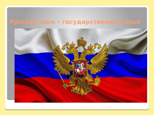 Русский язык - государственный язык   