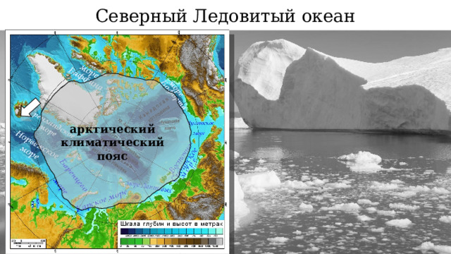 Северный Ледовитый океан арктический климатический пояс 