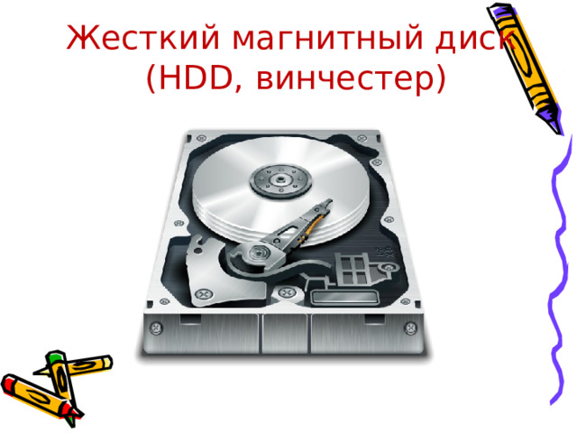 Жесткий магнитный диск  ( HDD, винчестер)  