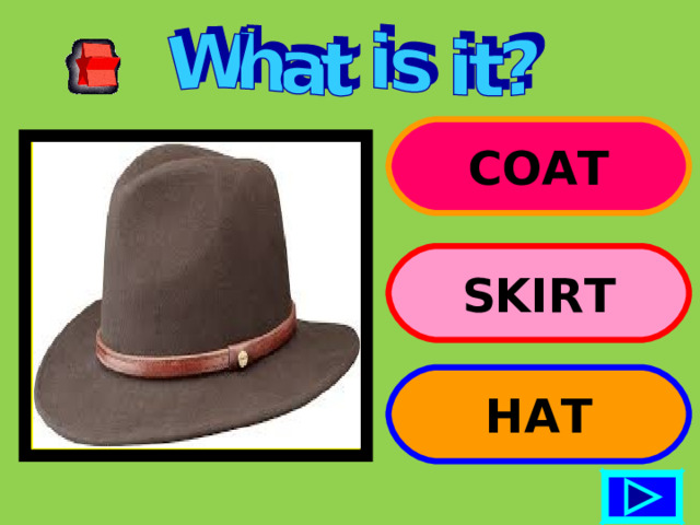 COAT SKIRT HAT 