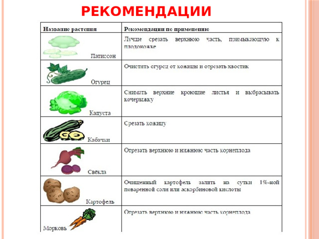 Рекомендации 